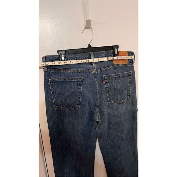 Levi's 514 Jeans Men's Relaxed Straight Leg Denim Blue Medium Wash Size W34xL30 - Picture 7 of 9